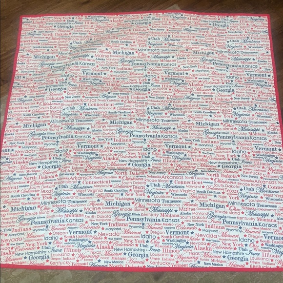 Patriotic Star Quilt with Red, White, and Blue Design